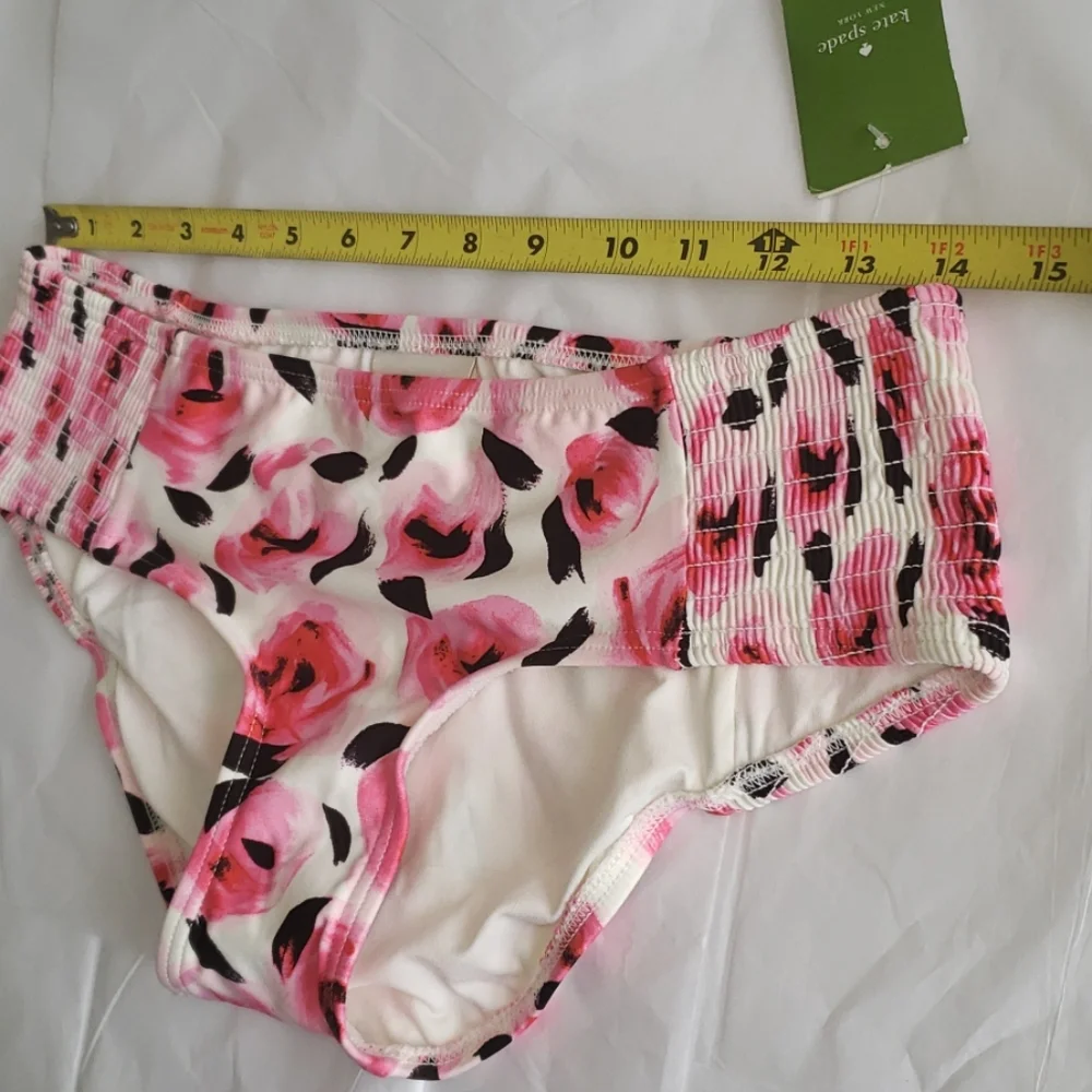 KATE SPADE New Swim Bottom Bikini Smocked-side Women's M